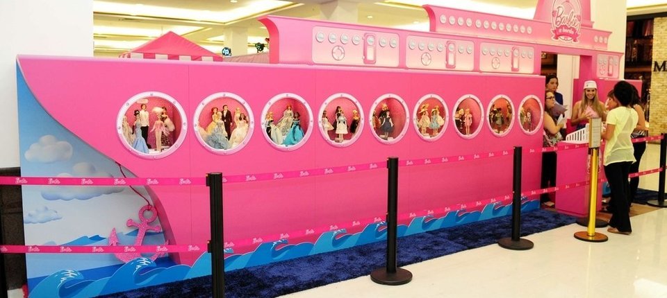 Barbie a Bordo é uma das atrações do mês no Minas Shopping