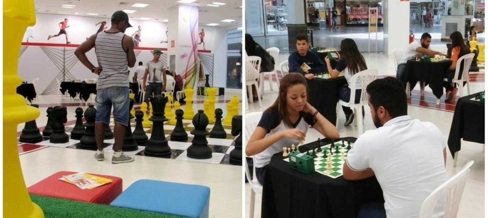 West Shopping faz sucesso com seu Clube de Xadrez