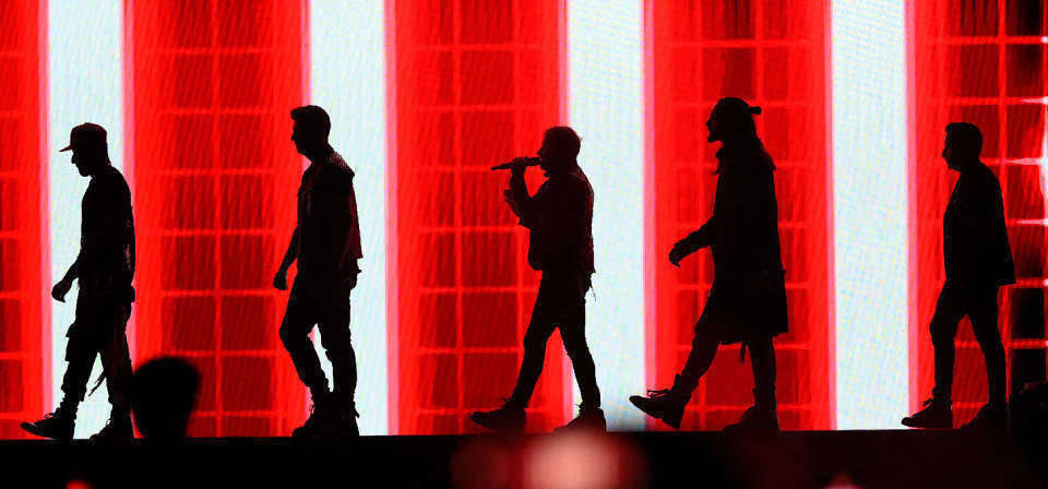 Backstreet Boys em show da turnê 'DNA', que passou por BH em janeiro: 30 anos de hits serão revisitados em concerto orquestrado