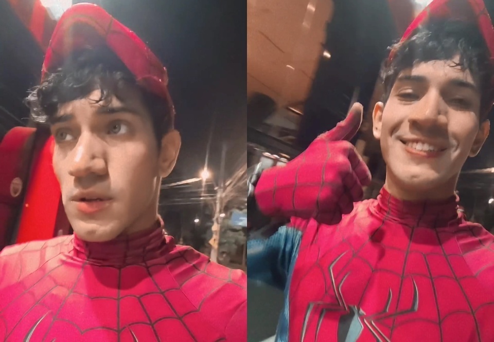 Main homem aranha metro bh