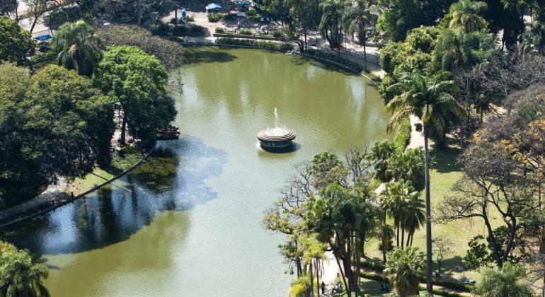 Parque Municipal Américo Renné Giannetti, localizado no Centro de BH