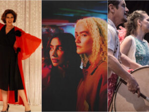 montagem com imagem de peça de Clarice Lispector, Anavitória e espetáculo do CCBB