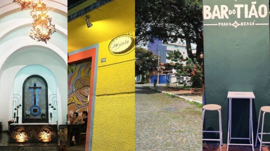 Charme e tradição do Prado: praças arborizadas, bares acolhedores e a imponente Basílica Santo Cura d’Ars fazem parte do cotidiano do bairro