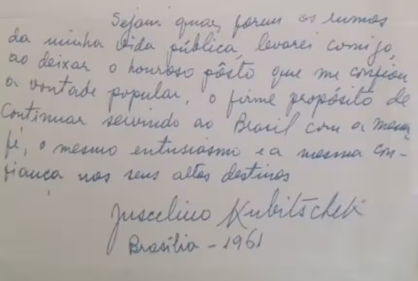 carta inédita de JK