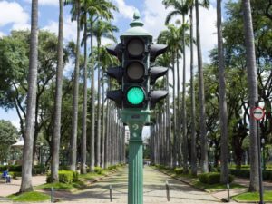 Semáforo em BH.