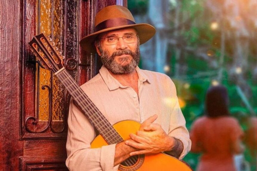 Almir transforma o palco em uma roda de prosa, onde histórias, causos e memórias se misturam às melodias da viola