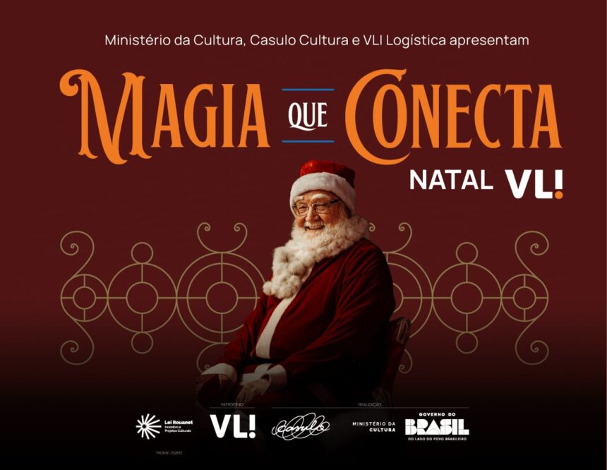 Locomotiva iluminada do Natal VLI inicia o percurso por 17 cidades de MG, SP e RJ a partir desta segunda-feira (18)