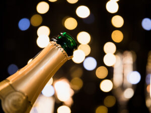 espumante em festa
