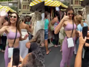 Patrícia Poeta inclui Feira Hippie em roteiro por Belo Horizonte