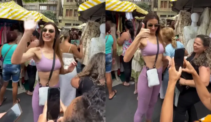 Patrícia Poeta inclui Feira Hippie em roteiro por Belo Horizonte