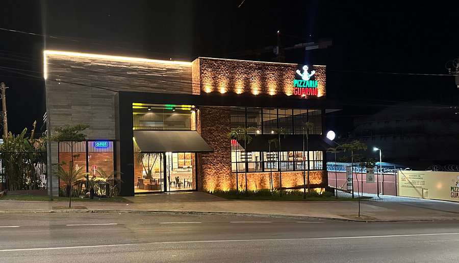 Fachada da Pizzaria Guarani.
