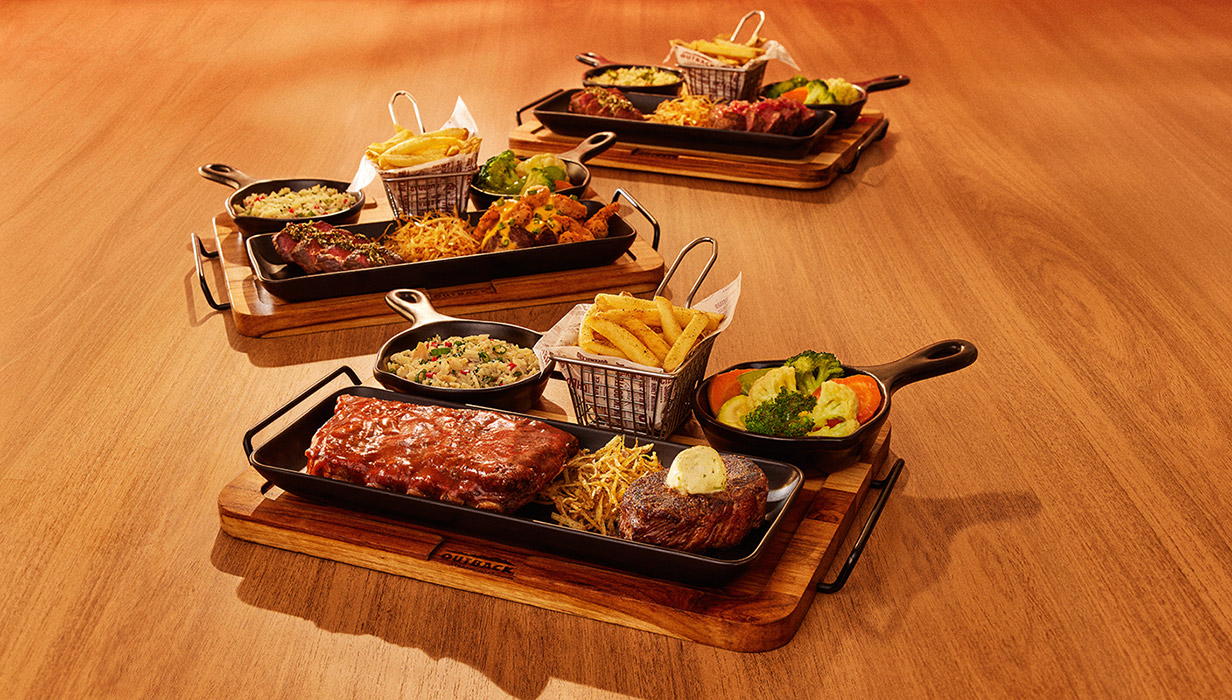 Outback oferece tábuas com combinações à escolha do cliente