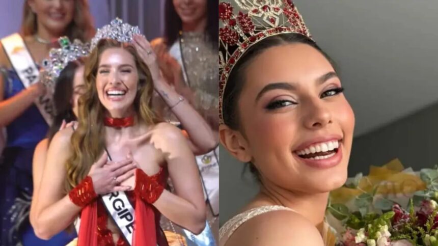 Mineiras de Belo Horizonte, Giovanna Starling, de 21 anos, e Gabriela Botelho foram coroadas durante a final do Miss Brasil Mundo 2026, realizada em Brasília. Giovanna conquistou o título de Miss Brasil Global 2026