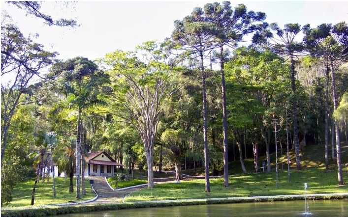 Casa onde nasceu Santos Dumont no Museu de Cabangu, em Minas Gerais