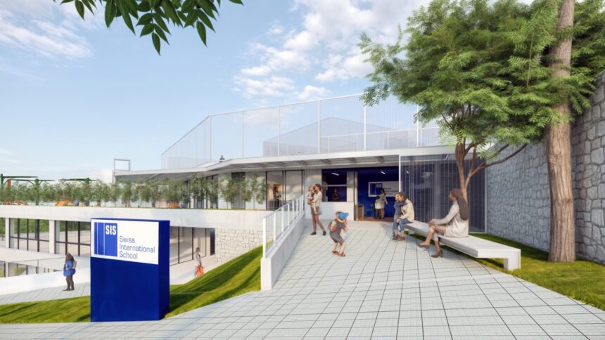 Obras da unidade da SIS Swiss International School no bairro Belvedere, em Belo Horizonte, entram na fase final; escola bilíngue deve iniciar atividades em 2027