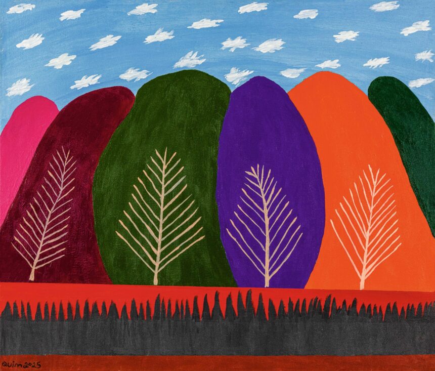 Quim apresenta telas marcadas por cores intensas e composições intuitivas na exposição “Inconsciente Preciso”, que destaca a força da arte naïf contemporânea