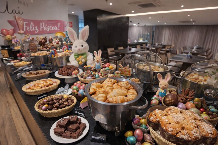 Café da manhã temático de Páscoa reúne chocolates, bolos e outras preparações especiais em hotéis e cafeterias de Belo Horizonte
