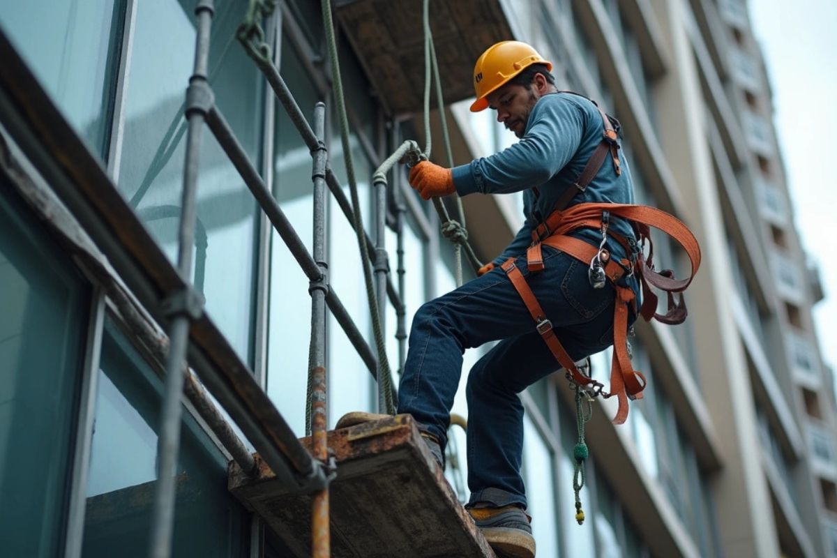 Uso correto de escadas e EPIs é essencial para prevenir acidentes em trabalhos em altura - (foto: Divulgação)