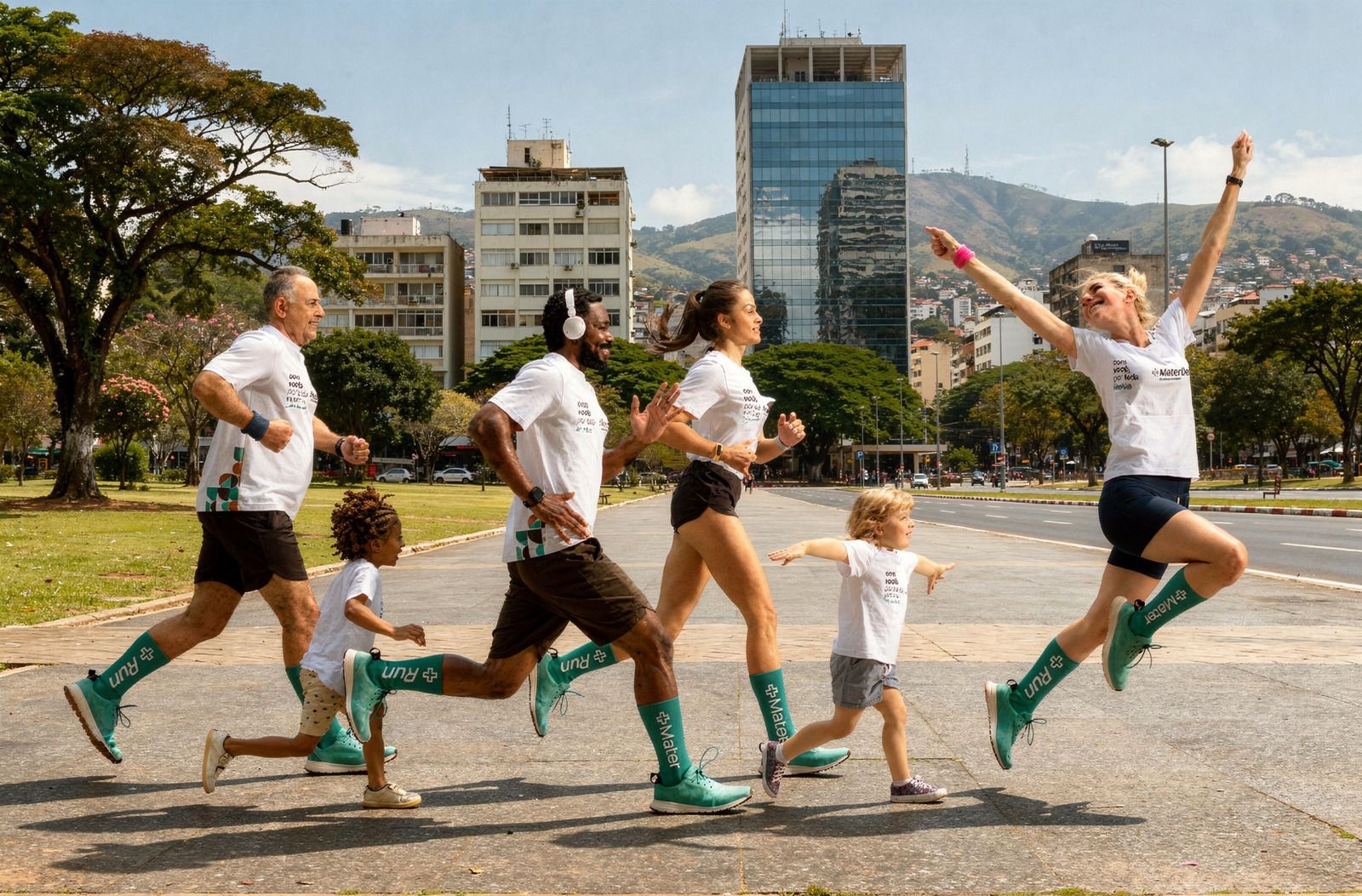 Participantes da Mater Run ocupam as ruas de Belo Horizonte em corrida que incentiva hábitos saudáveis e integração social