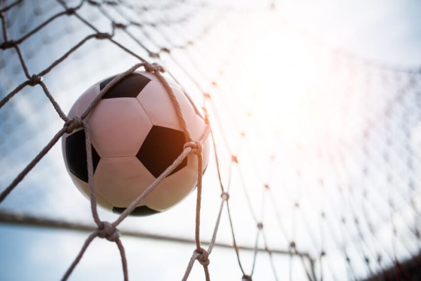 Futebol em conceito de sucesso de gol