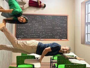 Exposição reúne cerca diversas experiências imersivas, incluindo a Casa Invertida, o Túnel Vórtex e a Sala dos Gigantes