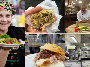 Mercado Central de BH com visitantes nos corredores gastronômicos