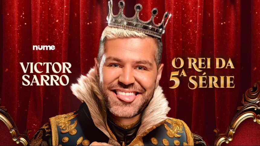 Victor Sarro apresenta o stand-up O Rei da Quinta Série em Belo Horizonte