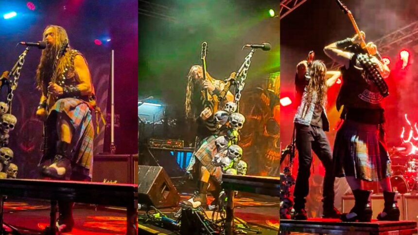 Zakk Wylde durante apresentação do Black Label Society na turnê brasileira de 2026.