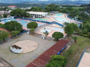 Vista aérea do antigo Clube da Fiat, onde deverá ser instalado o campus da UFMG em Betim