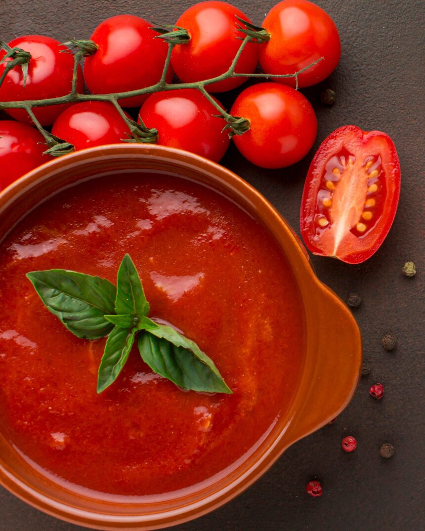 Molho de tomate caseiro pode ganhar mais aroma e equilíbrio com a adição de 50 ml de vinho branco seco