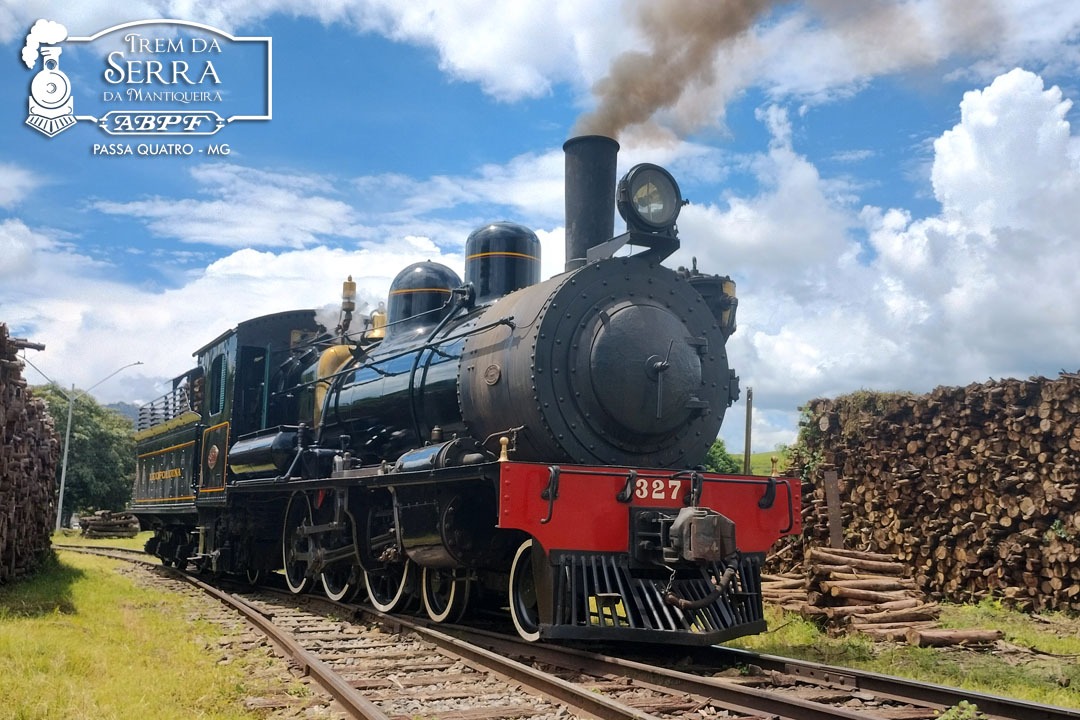 Trem da Serra da Mantiqueira percorre 20 km entre Passa Quatro e a estação Coronel Fulgêncio, com paisagens da serra e paradas durante o trajeto